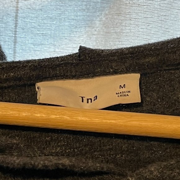 TNA lovely soft grey jersey hoodie, cute M - Picture 3 of 3